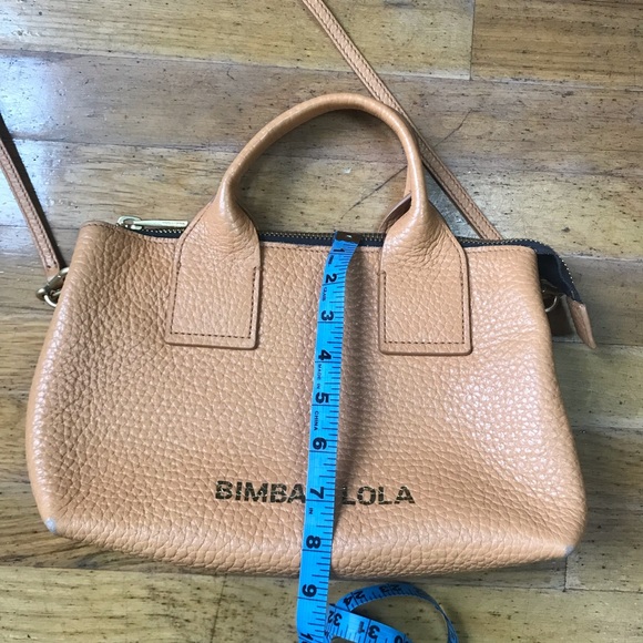 Bimba Y Lola Tan Leather Small Handbag Satchel - Picture 14 of 15